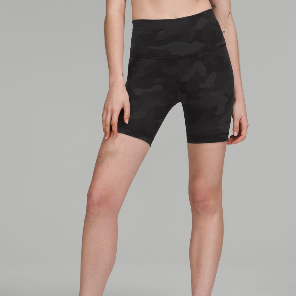 Lululemon Camo Biker Shorts